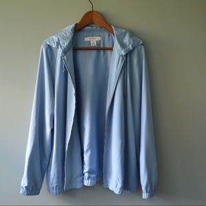 100% Silk jacket light blue color size 16